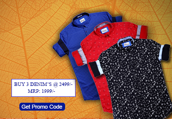 Buy 3 denims @2499 mrp 1999